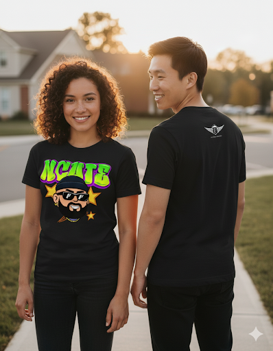 🔥 Camisa Negra Green Graffiti Cartoon – Edición Limitada
