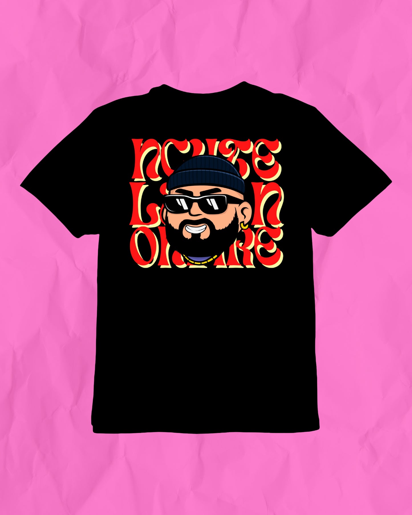 Camisa Negra Onfire Cartoon – Edición Limitada