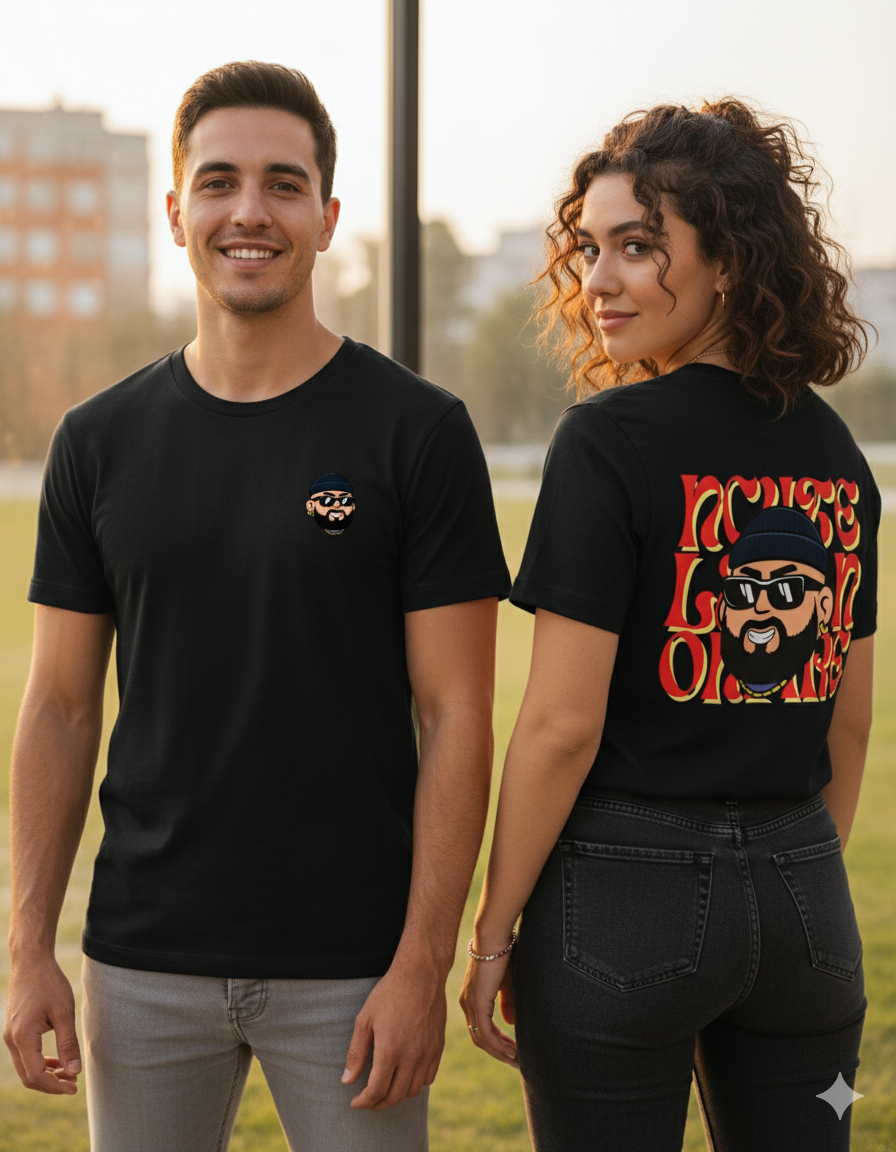 Camisa Negra Onfire Cartoon – Edición Limitada